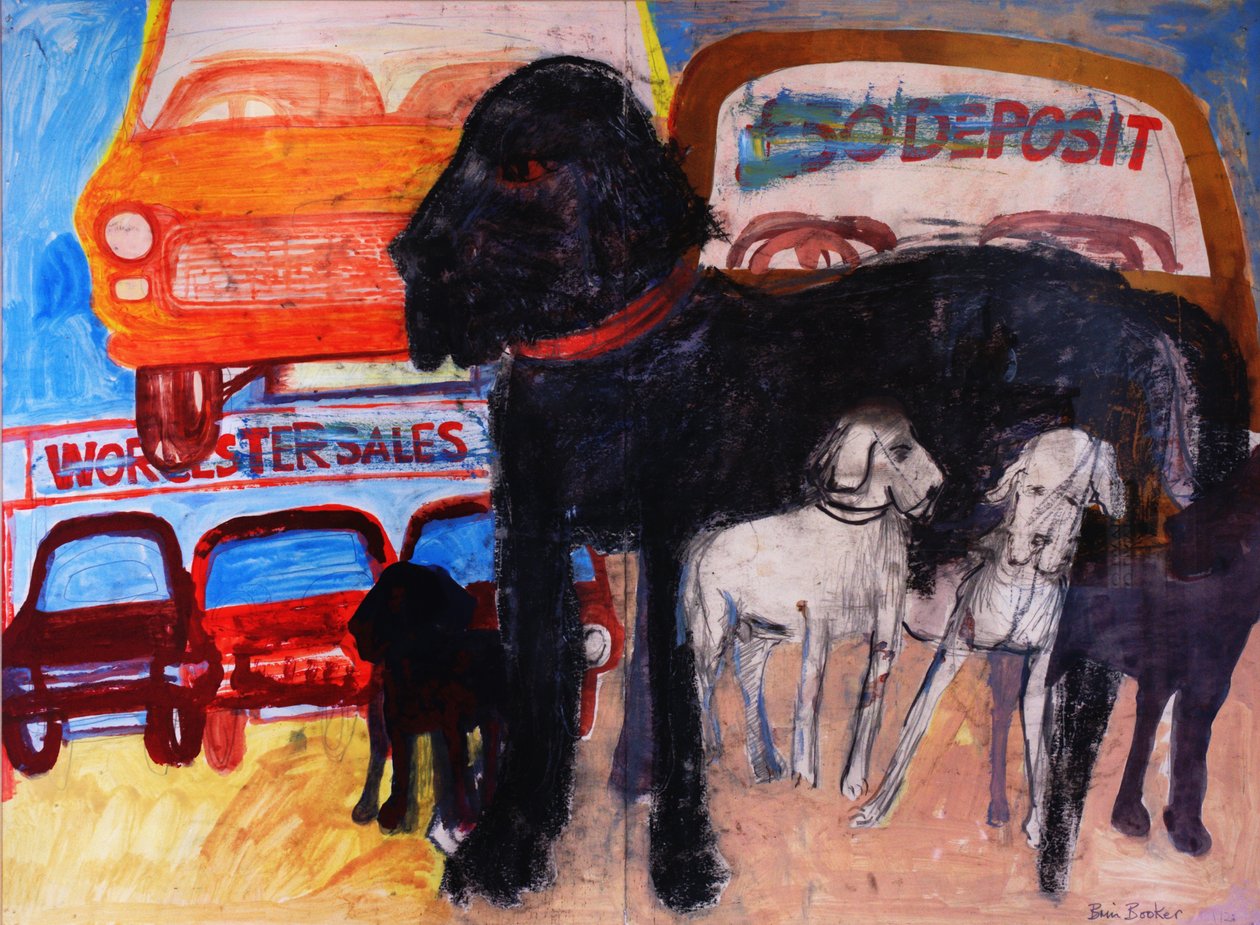 İkinci El Araba Lotunda Köpek, Rex by Brenda Brin Booker