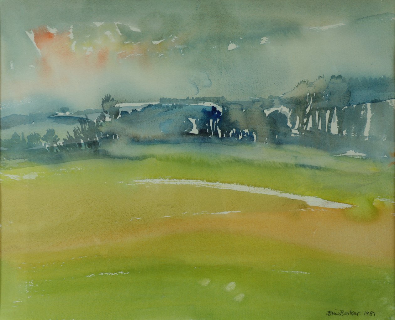 Misty Morning, 1981 (kağıt üzerinde wc) by Brenda Brin Booker