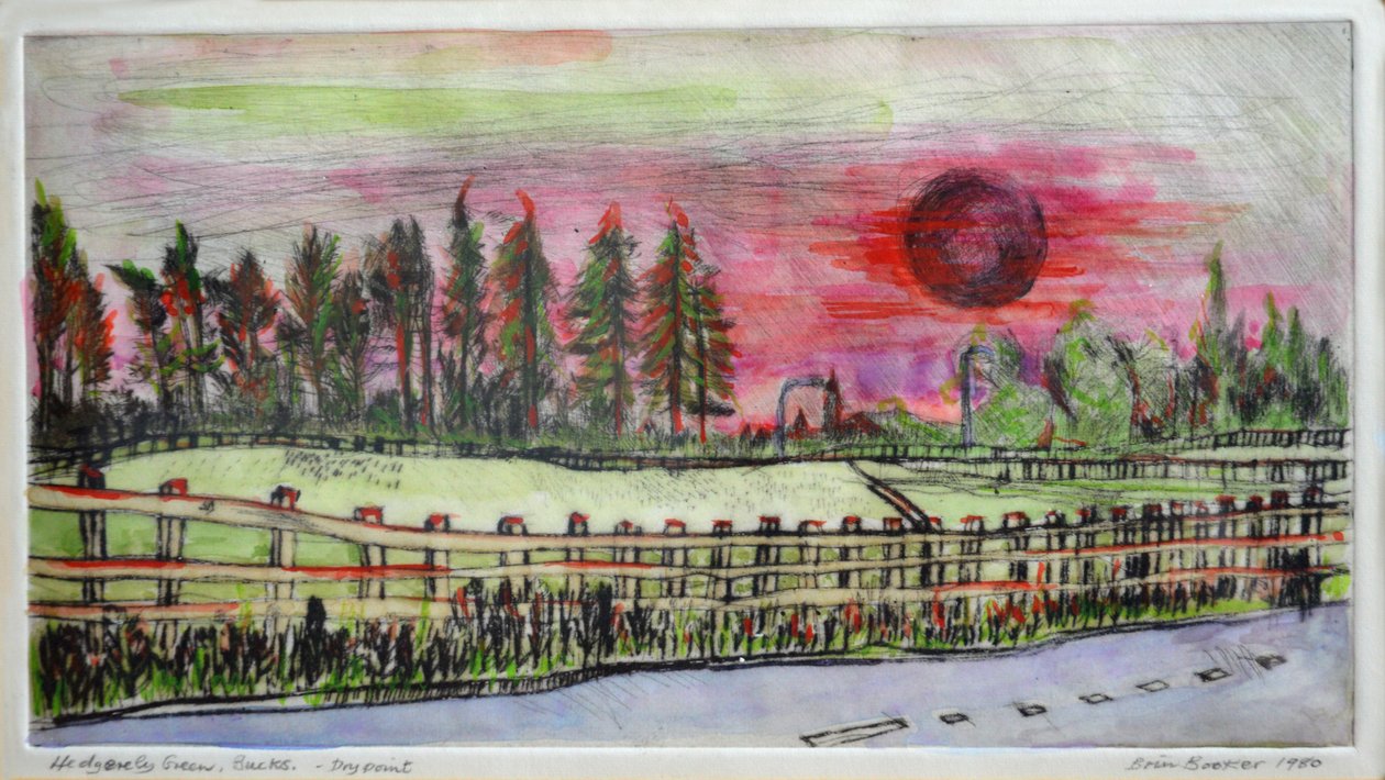 Gün Batımı, Hedgerley Yeşili by Brenda Brin Booker