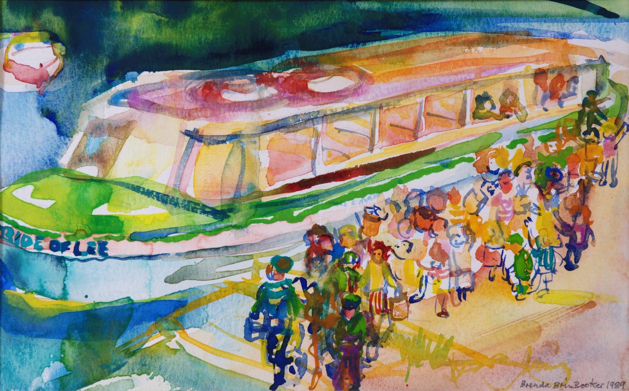 Tekne Gezisi, 1989 (kağıt üzerinde wc) by Brenda Brin Booker