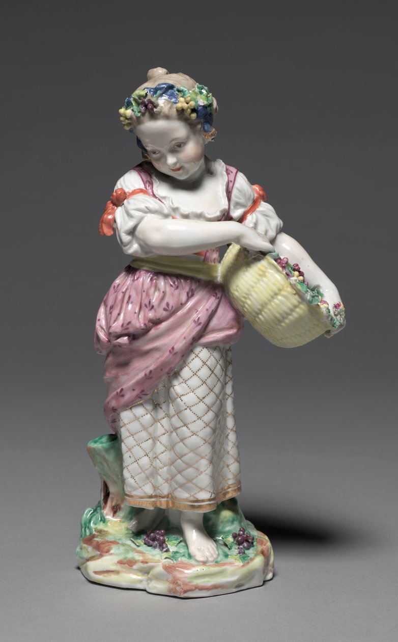Dört Mevsimden Sonbahar Figürü, c. 1775. by Bristol Porcelain Factory