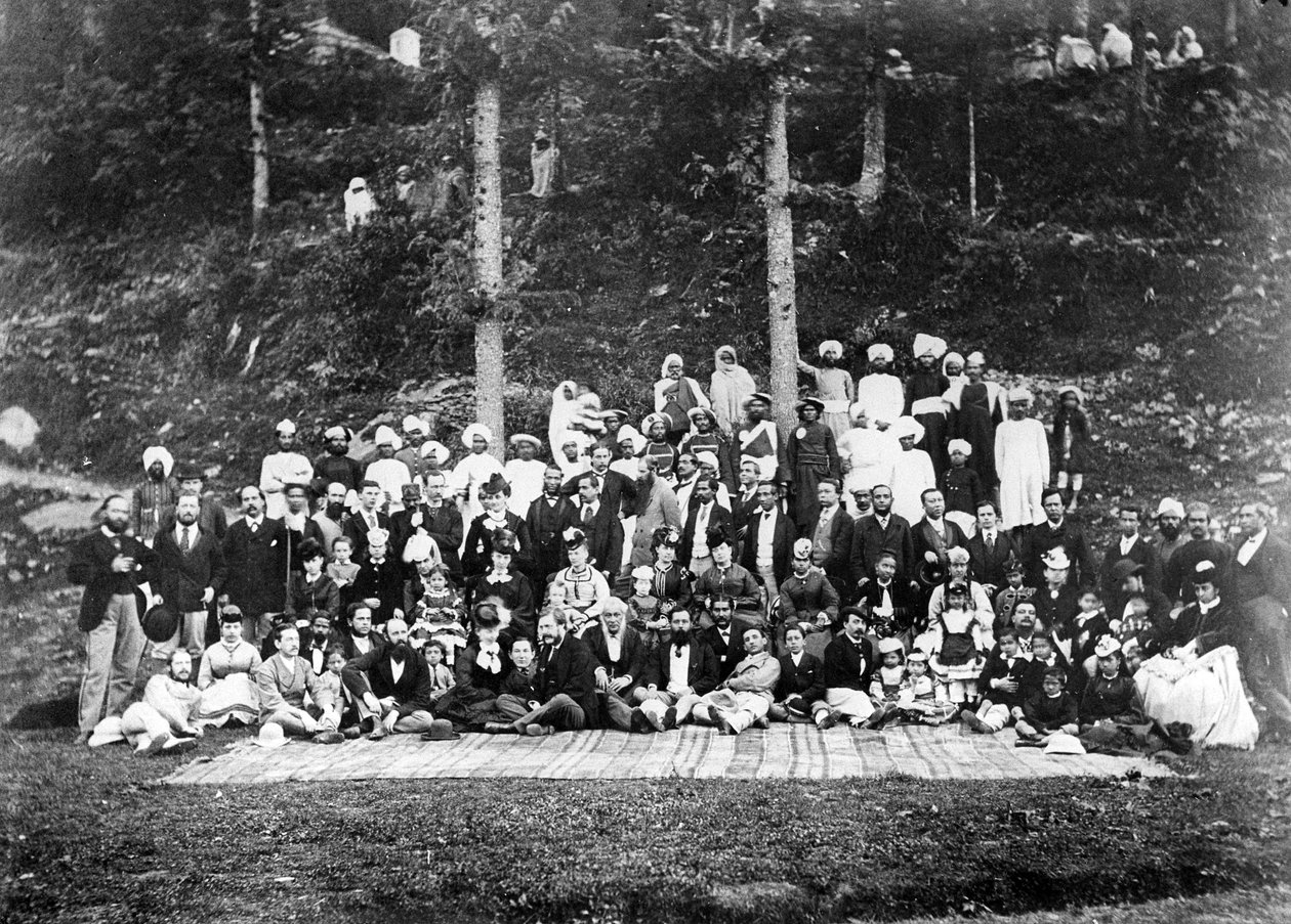 Dışişleri Bakanlığı Pic Nic, 1871 by British Photographer
