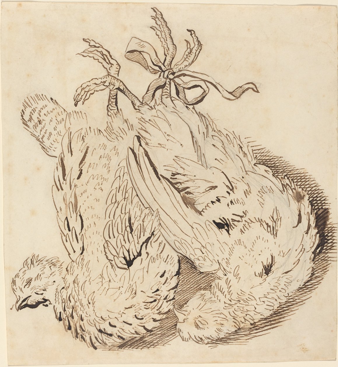 iki ölü tavuk by British 18th Century