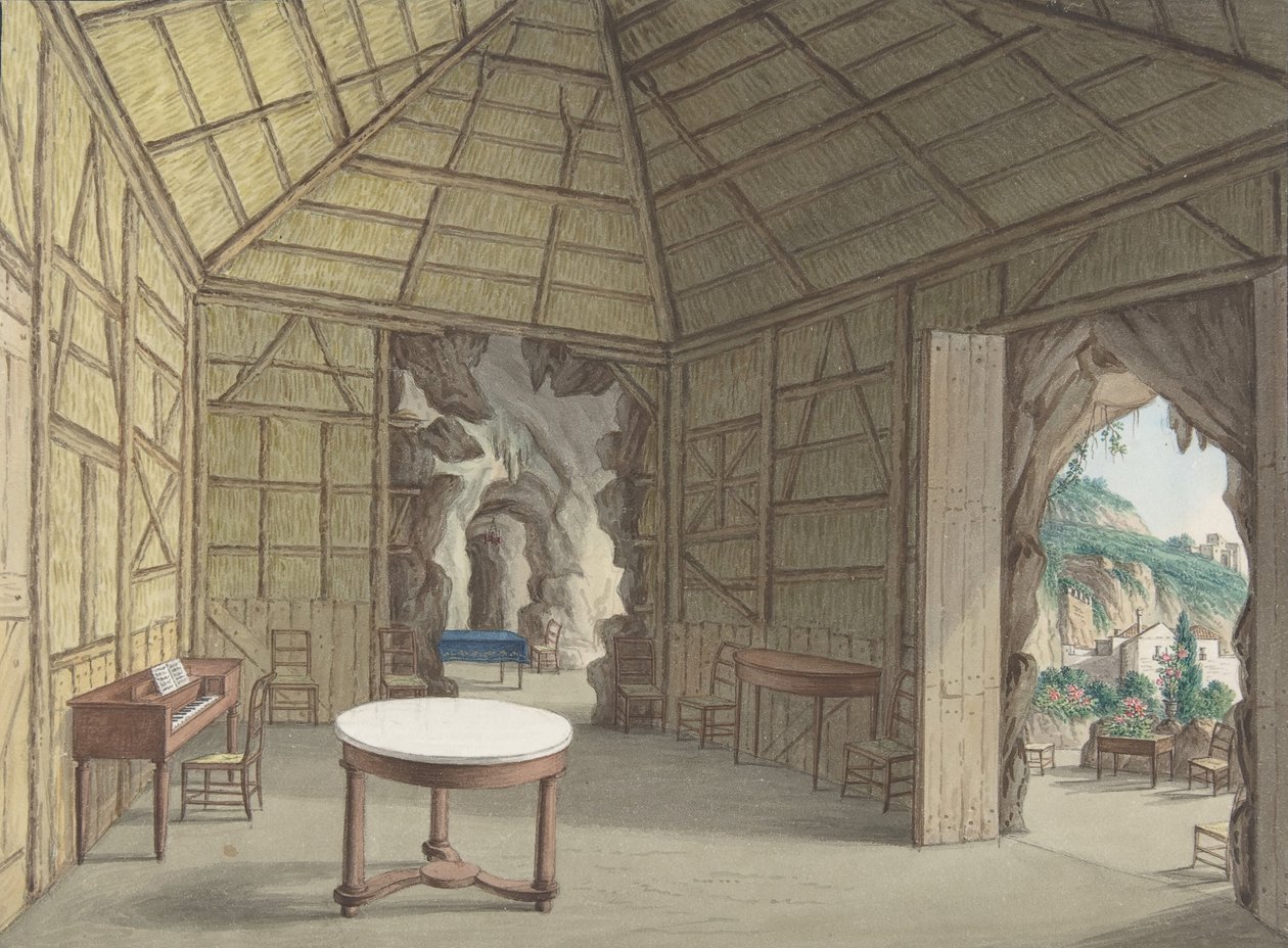 Yemek Odası, Villa Barbaja, Napoli, 1800-1870. by British Anonymous 19th Century.