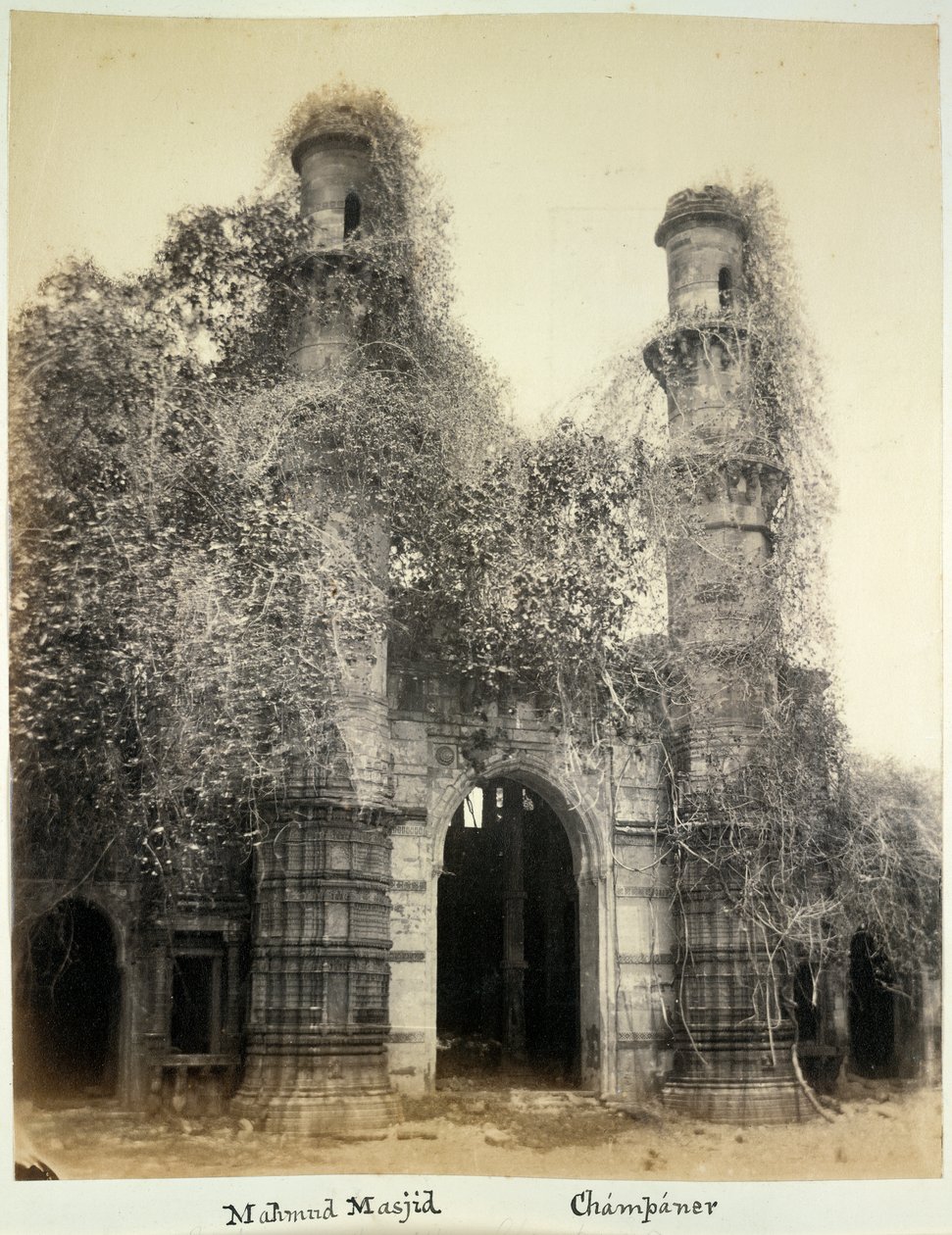 Mahmud Mescidi (Nagina Mescidi), Champaner, s.1875 (b/v fotoğraf) by British Photographer