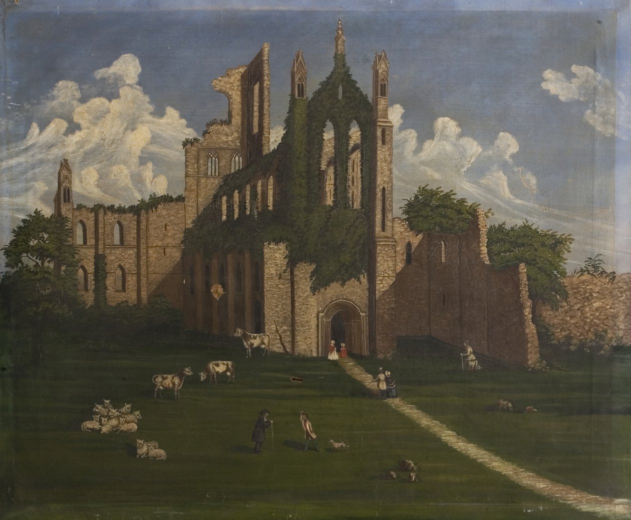 Harap Bir Manastır, 19. yüzyıl ortası (tuval üzerine yağlı boya) by British School