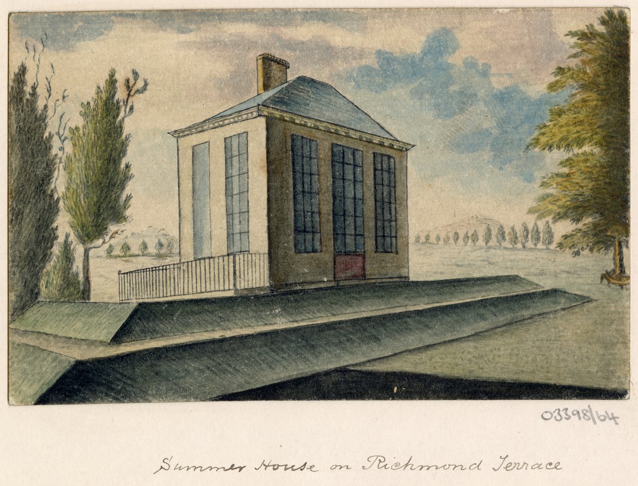Bir dizi eskiz, Büyük Britanya, Kıta ve Amerika'dan görünümler 1772-1778 (suluboya) by British School