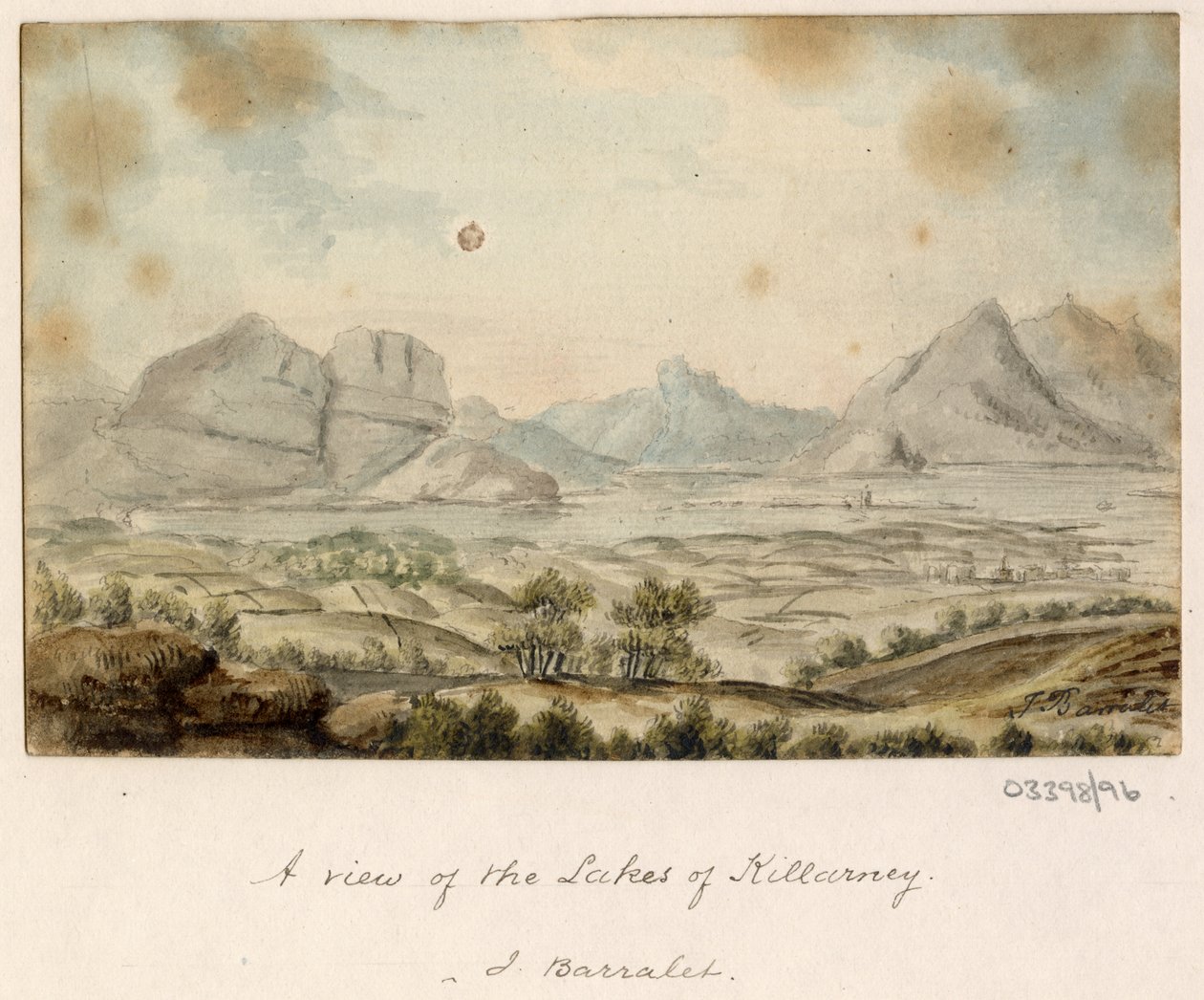 Bir dizi eskiz, Büyük Britanya, Kıta ve Amerika'dan görünümler 1772-1778 (suluboya) by British School