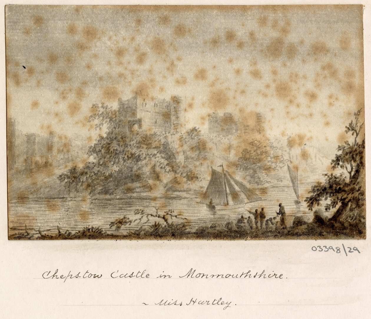 Bir dizi eskiz, Büyük Britanya, Kıta ve Amerika'dan görünümler 1772-1778 (suluboya) by British School