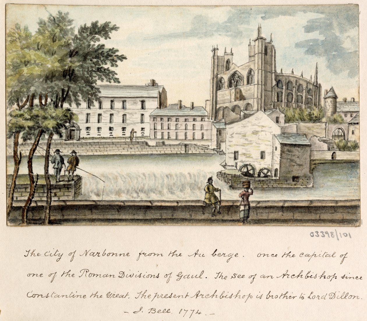 Bir dizi eskiz, Büyük Britanya, Kıta ve Amerika'dan görünümler 1772-1778 (suluboya) by British School