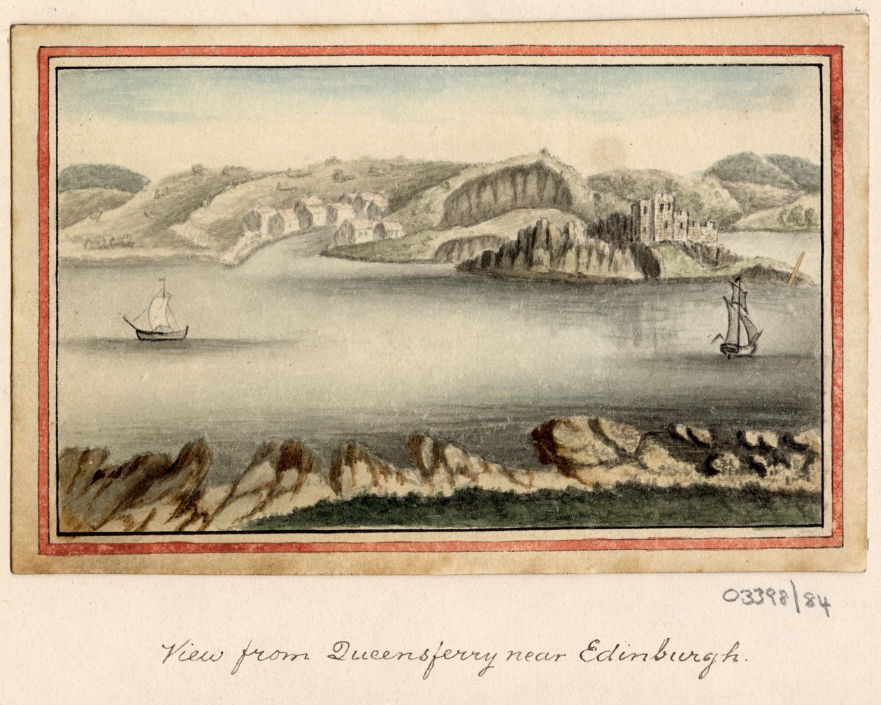 Bir dizi eskiz, Büyük Britanya, Kıta ve Amerika'dan görünümler 1772-1778 (suluboya) by British School