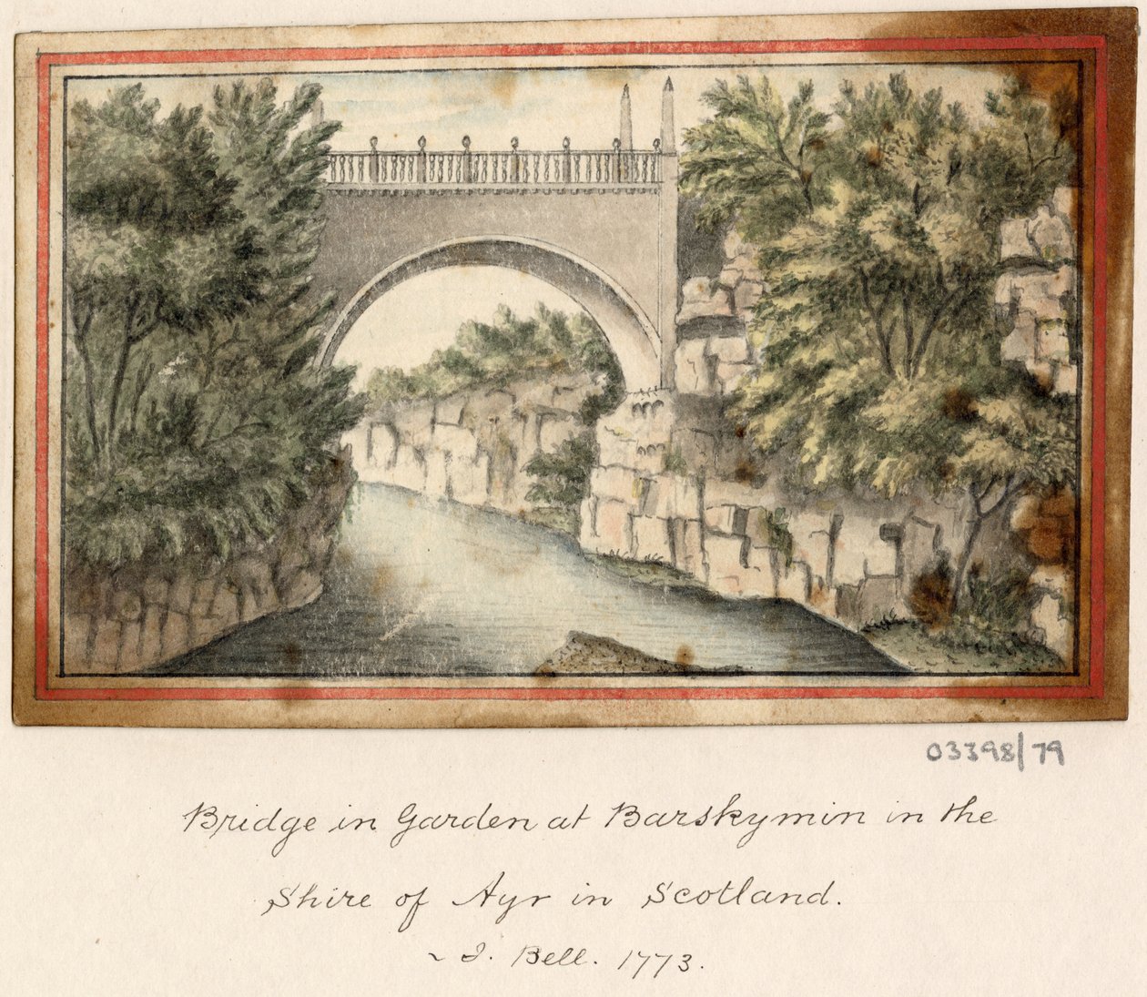 Bir dizi eskiz, Büyük Britanya, Kıta ve Amerika'dan görünümler 1772-1778 (suluboya) by British School