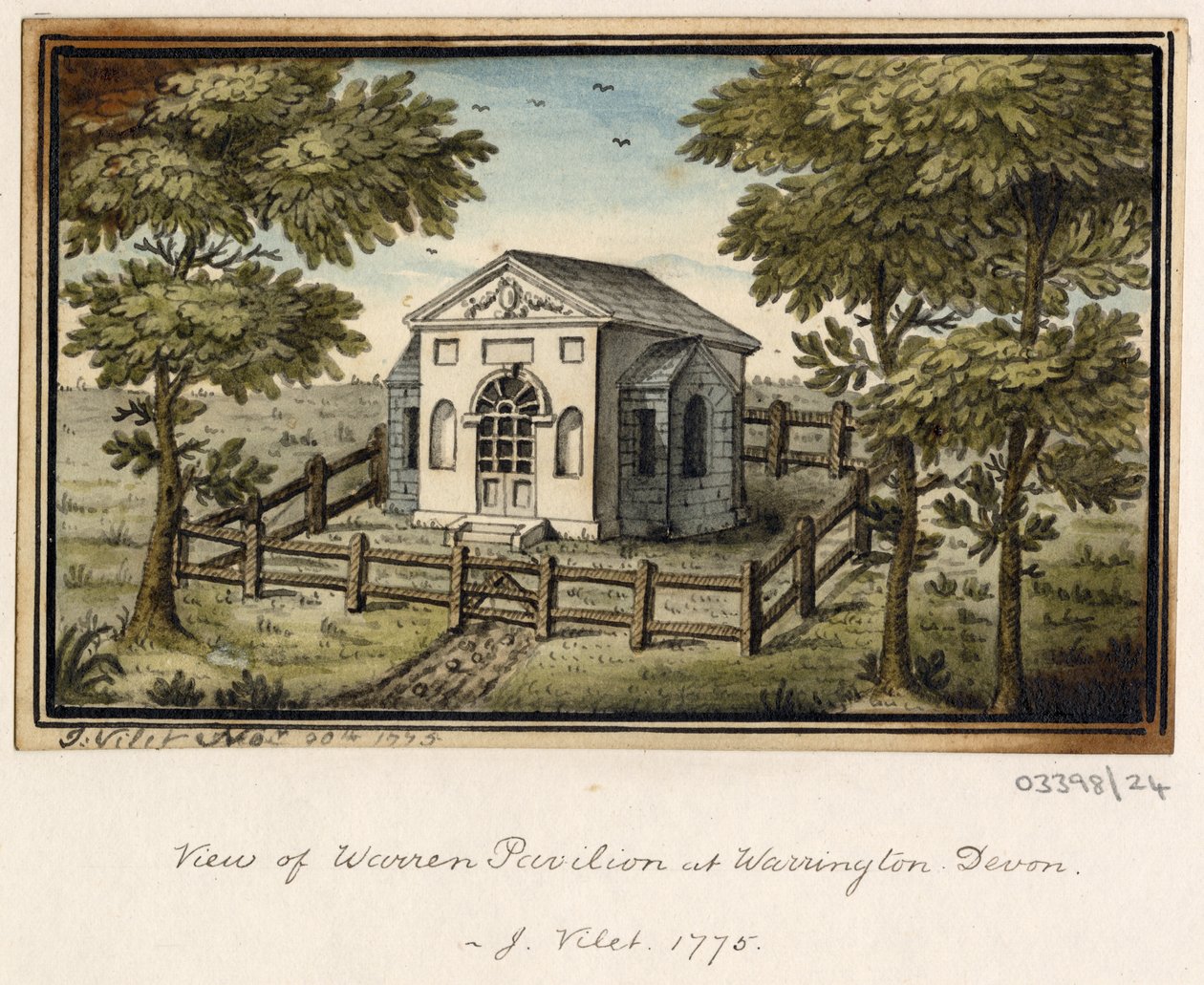 Bir dizi eskiz, Büyük Britanya, Kıta ve Amerika'dan görünümler 1772-1778 (suluboya) by British School