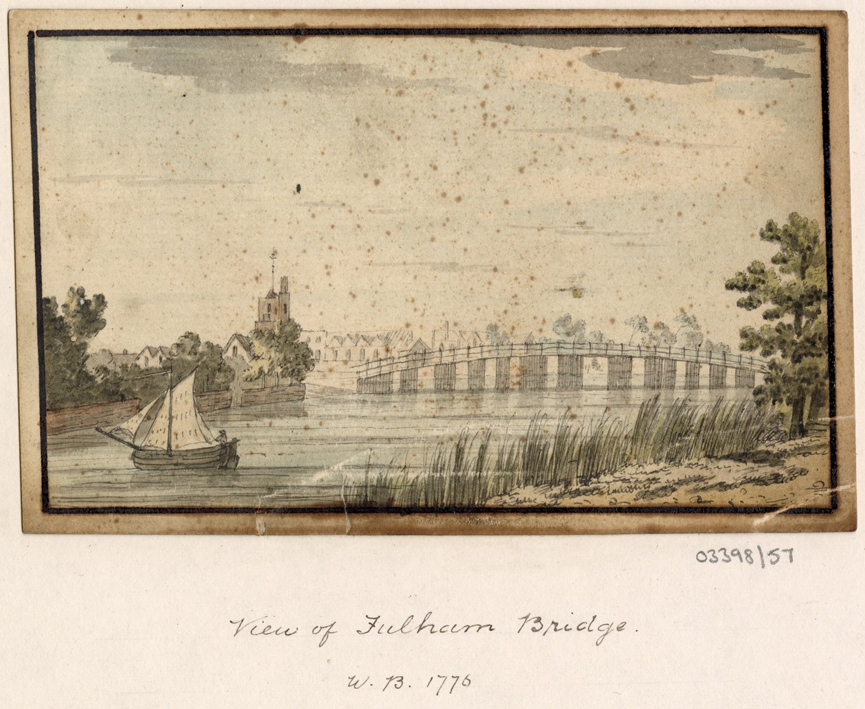 Bir dizi eskiz, Büyük Britanya, Kıta ve Amerika'dan görünümler 1772-1778 (suluboya) by British School