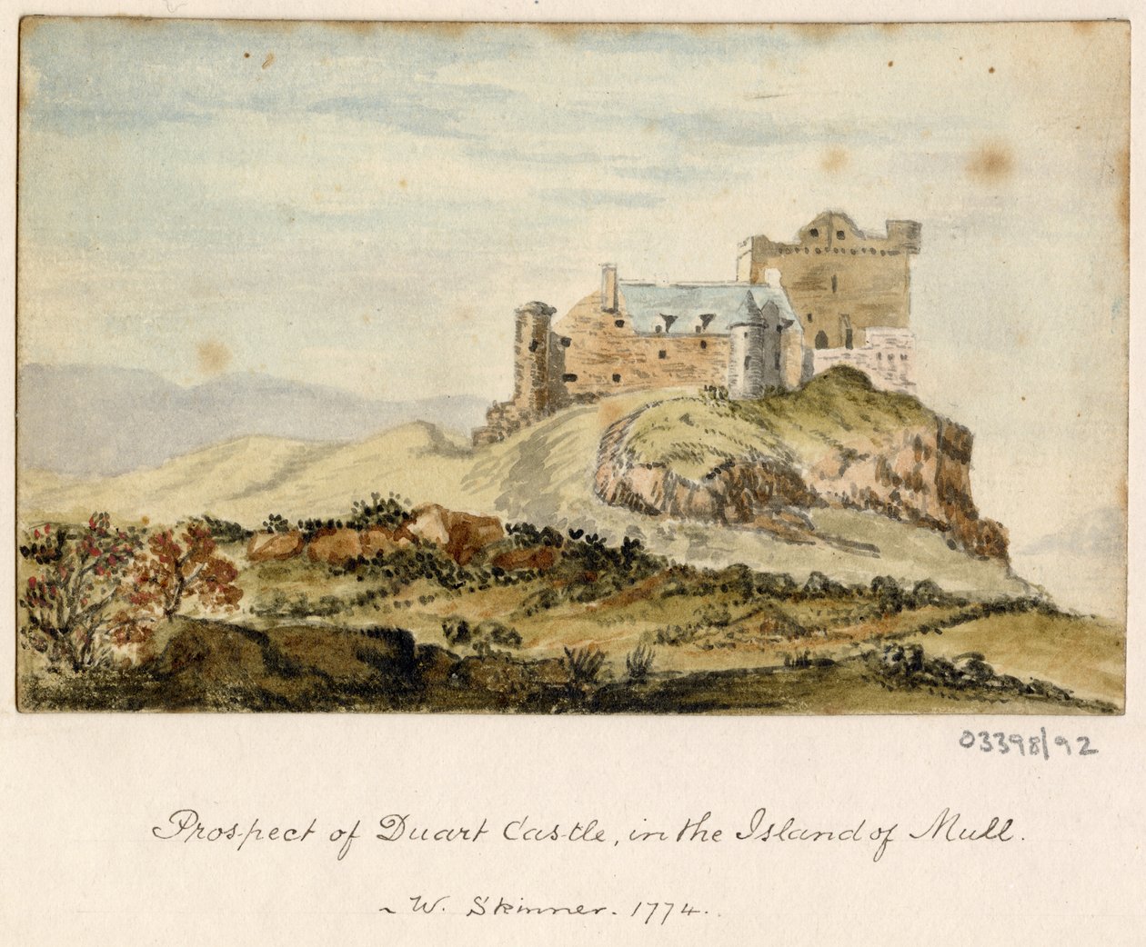 Bir dizi eskiz, Büyük Britanya, Kıta ve Amerika'dan görünümler 1772-1778 (suluboya) by British School