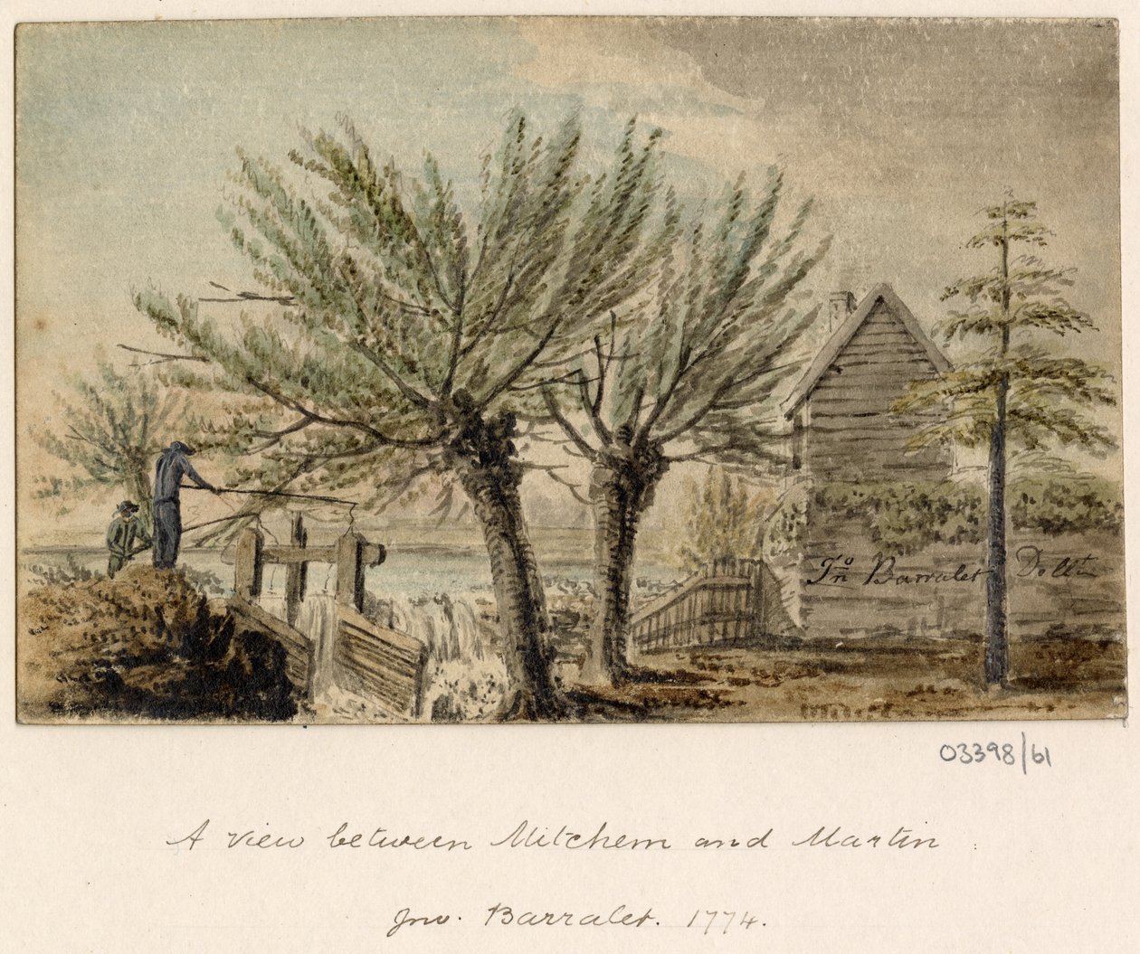 Bir dizi eskiz, Büyük Britanya, Kıta ve Amerika'dan görünümler 1772-1778 (suluboya) by British School