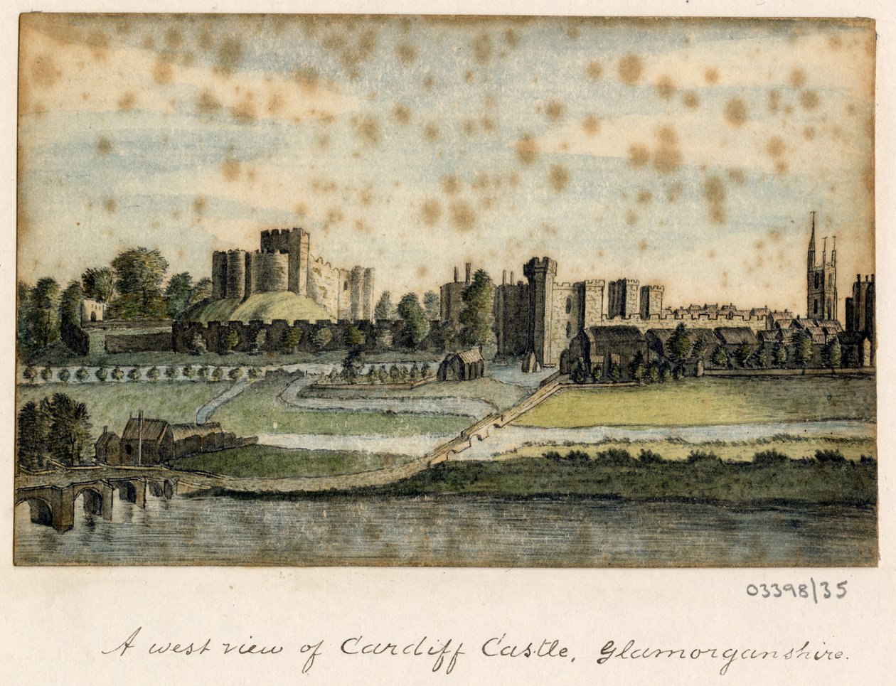 Bir dizi eskiz, Büyük Britanya, Kıta ve Amerika'dan görünümler 1772-1778 (suluboya) by British School