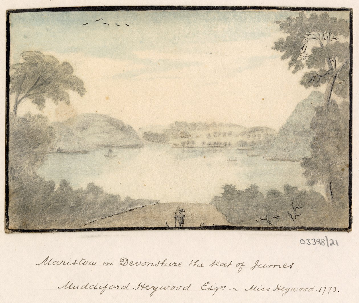 Bir dizi eskiz, Büyük Britanya, Kıta ve Amerika'dan görünümler 1772-1778 (suluboya) by British School