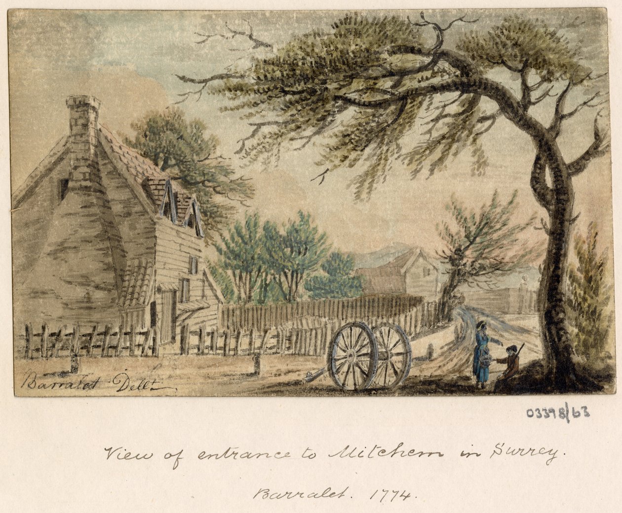 Bir dizi eskiz, Büyük Britanya, Kıta ve Amerika'dan görünümler 1772-1778 (suluboya) by British School