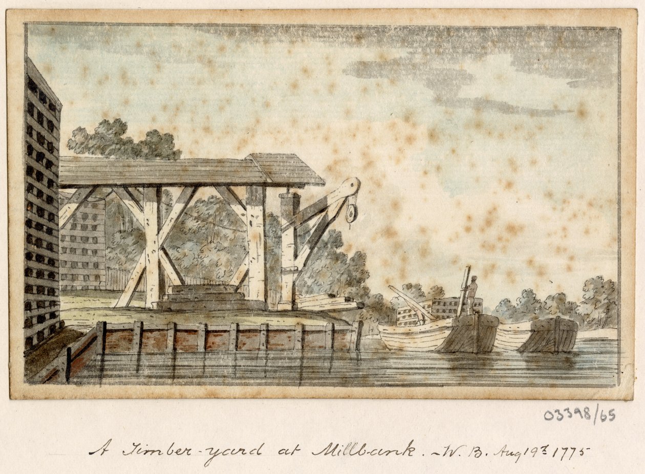Bir dizi eskiz, Büyük Britanya, Kıta ve Amerika'dan görünümler 1772-1778 (suluboya) by British School