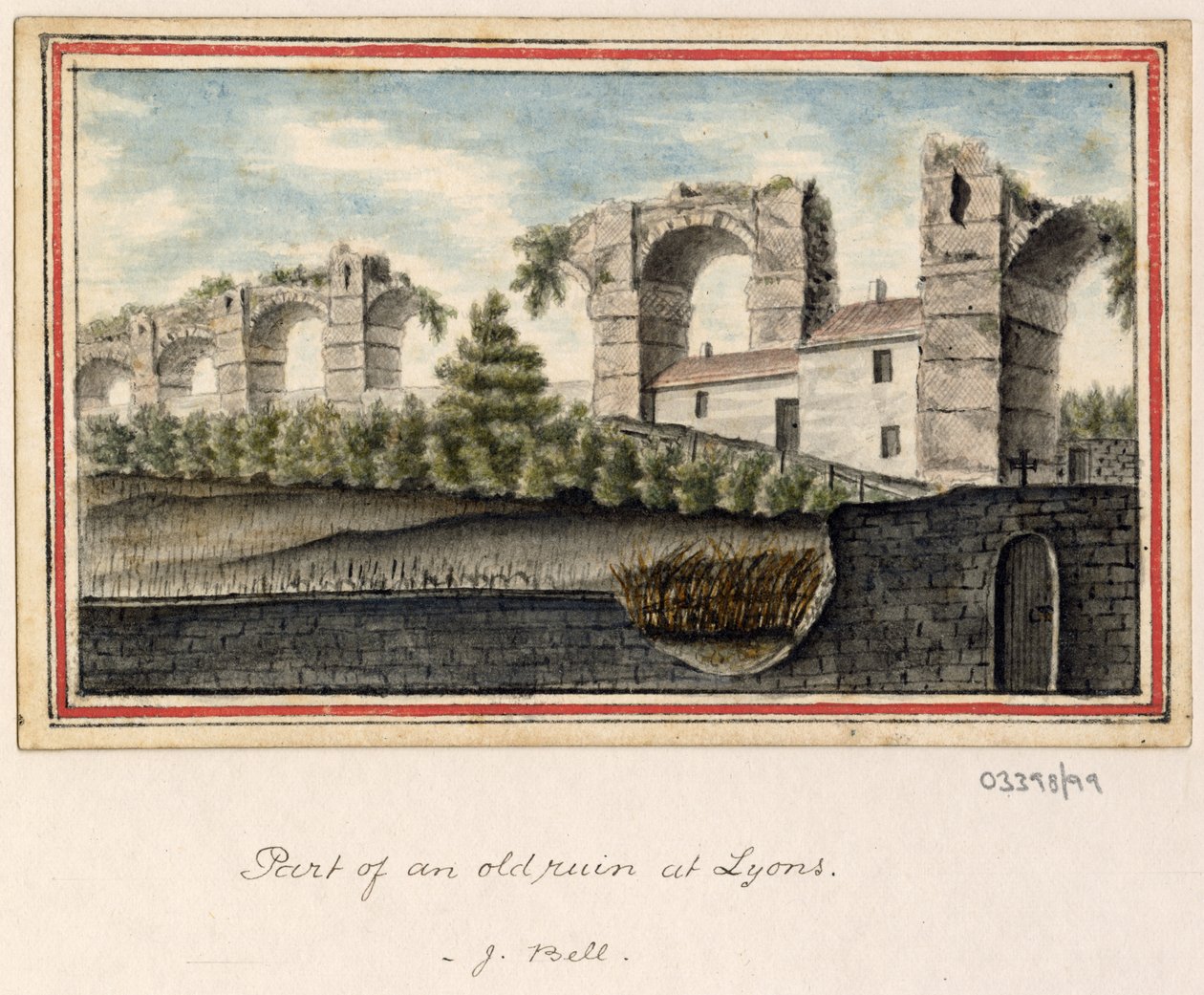 Bir dizi eskiz, Büyük Britanya, Kıta ve Amerika'dan görünümler 1772-1778 (suluboya) by British School