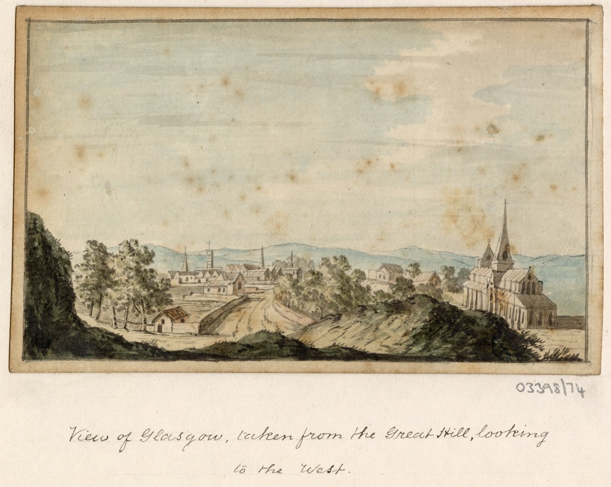 Bir dizi eskiz, Büyük Britanya, Kıta ve Amerika'dan görünümler 1772-1778 (suluboya) by British School
