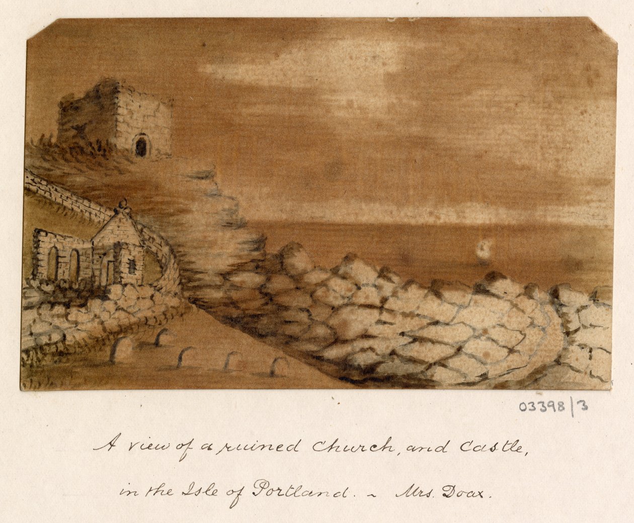 Bir dizi eskiz, Büyük Britanya, Kıta ve Amerika'dan görünümler 1772-1778 (suluboya) by British School