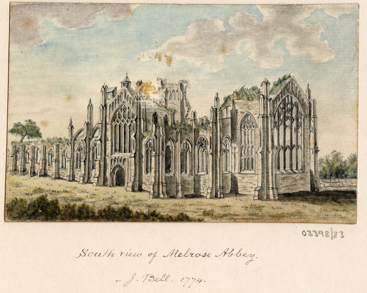 Bir dizi eskiz, Büyük Britanya, Kıta ve Amerika 1772-1778'den görünümler (suluboya) by British School