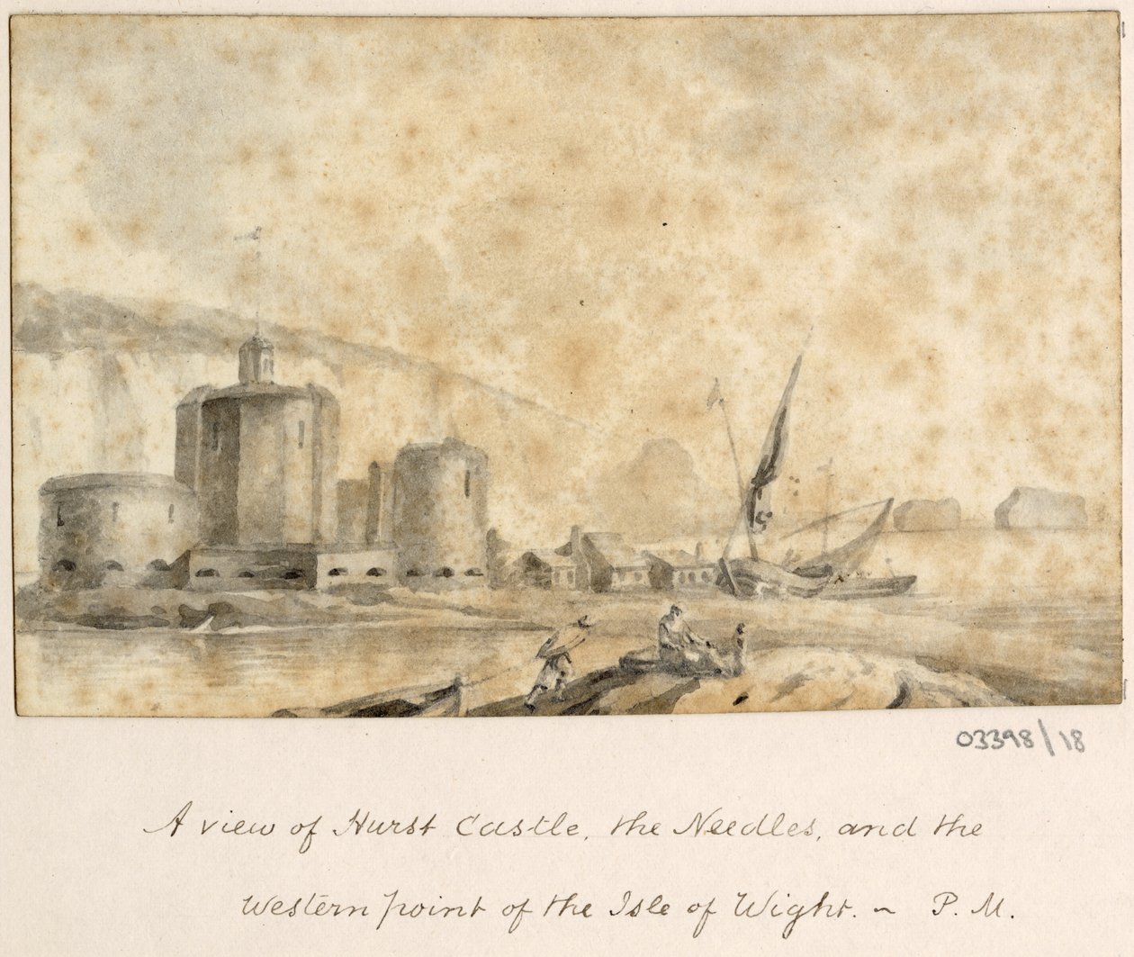 Bir dizi eskiz, Büyük Britanya, Kıta ve Amerika 1772-1778'den görünümler (suluboya) by British School