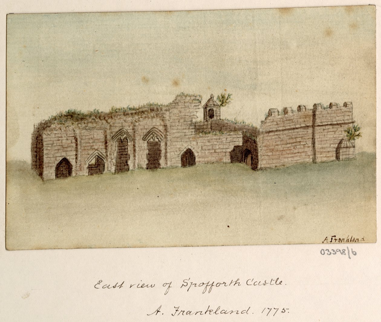 Bir dizi eskiz, Büyük Britanya, Kıta ve Amerika 1772-1778'deki görünümler (suluboya) by British School