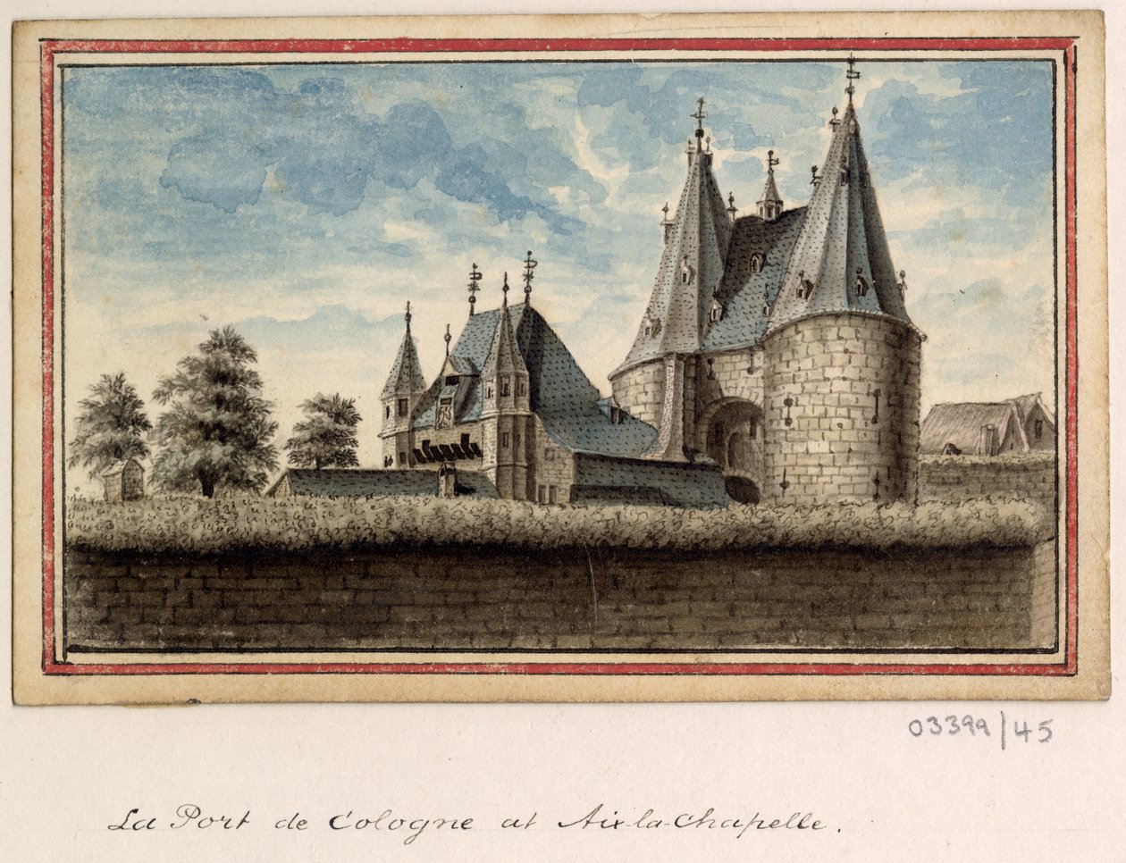 Bir dizi eskiz, Büyük Britanya, Kıta ve Amerika 1772-1778'deki görünümler (suluboya) by British School