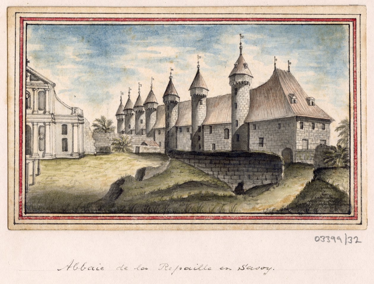 Bir dizi eskiz, Büyük Britanya, Kıta ve Amerika 1772-1778'deki görünümler (suluboya) by British School