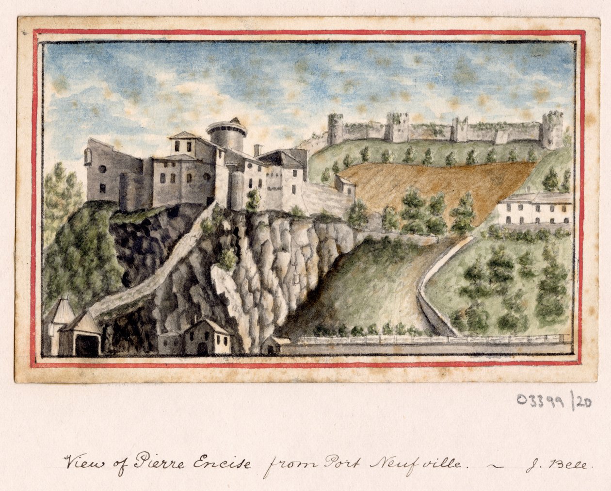 Bir dizi eskiz, Büyük Britanya, Kıta ve Amerika 1772-1778'deki görünümler (suluboya) by British School