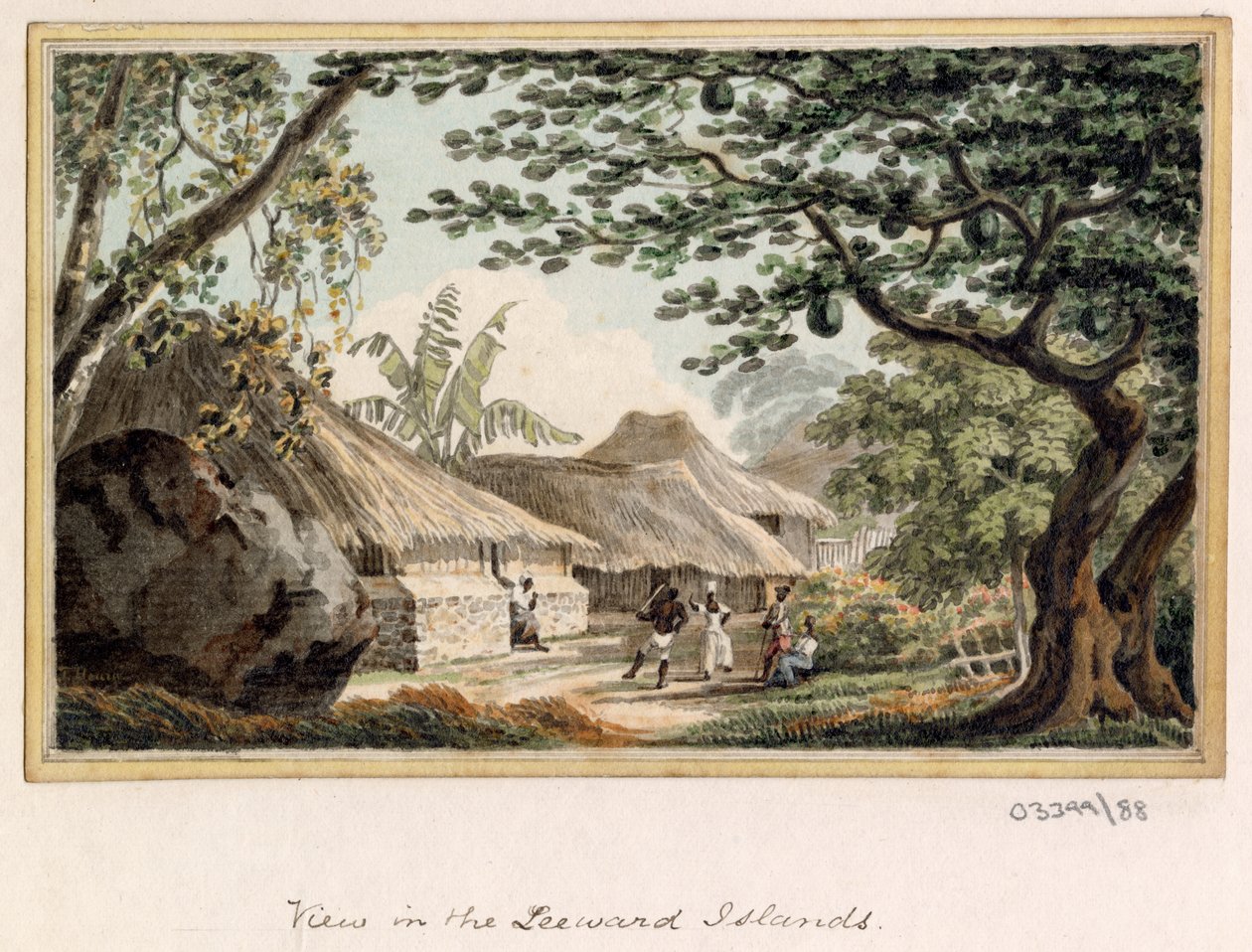 Bir dizi eskiz, Büyük Britanya, Kıta ve Amerika 1772-1778'deki görünümler (suluboya) by British School