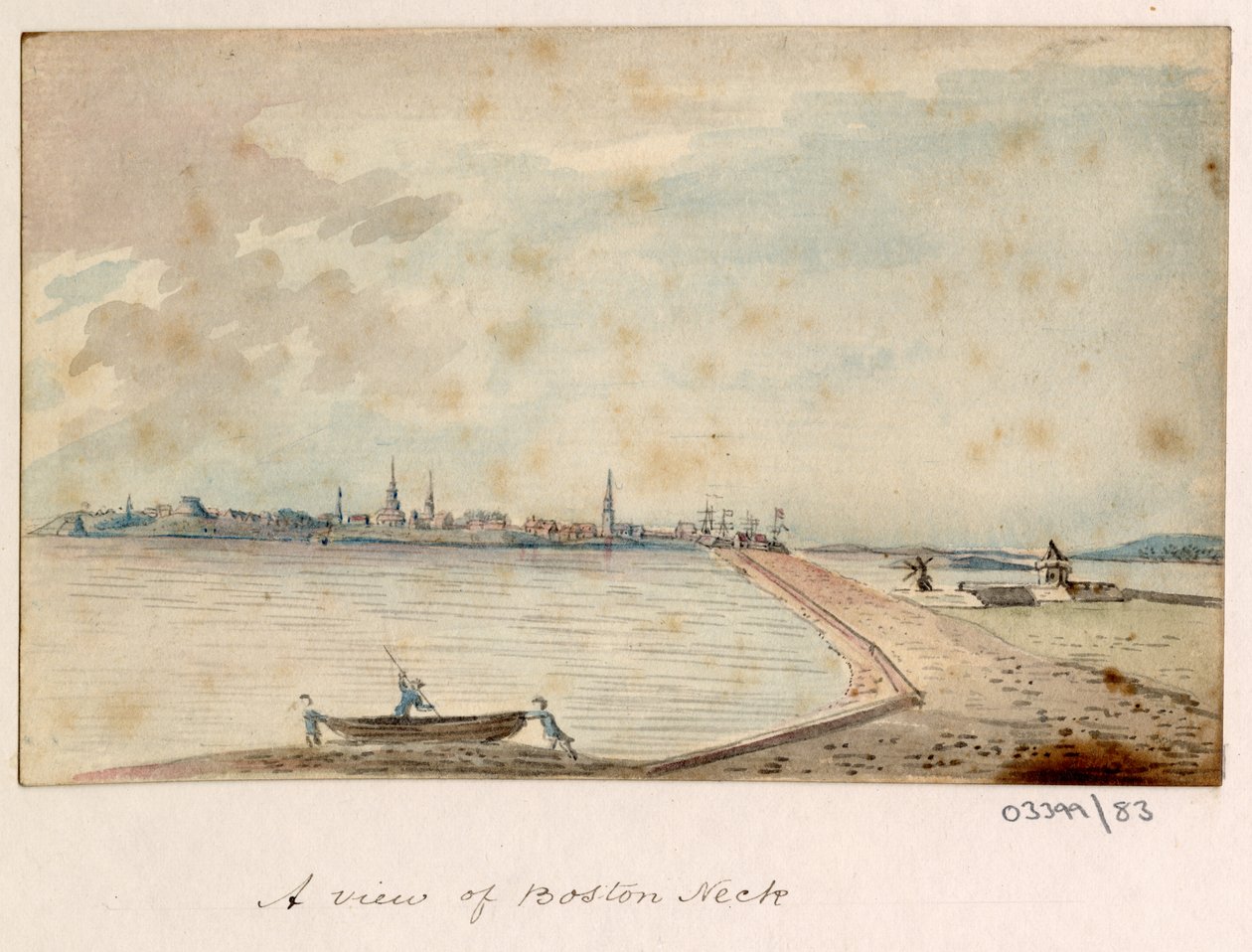 Bir dizi eskiz, Büyük Britanya, Kıta ve Amerika 1772-1778'deki görünümler (suluboya) by British School