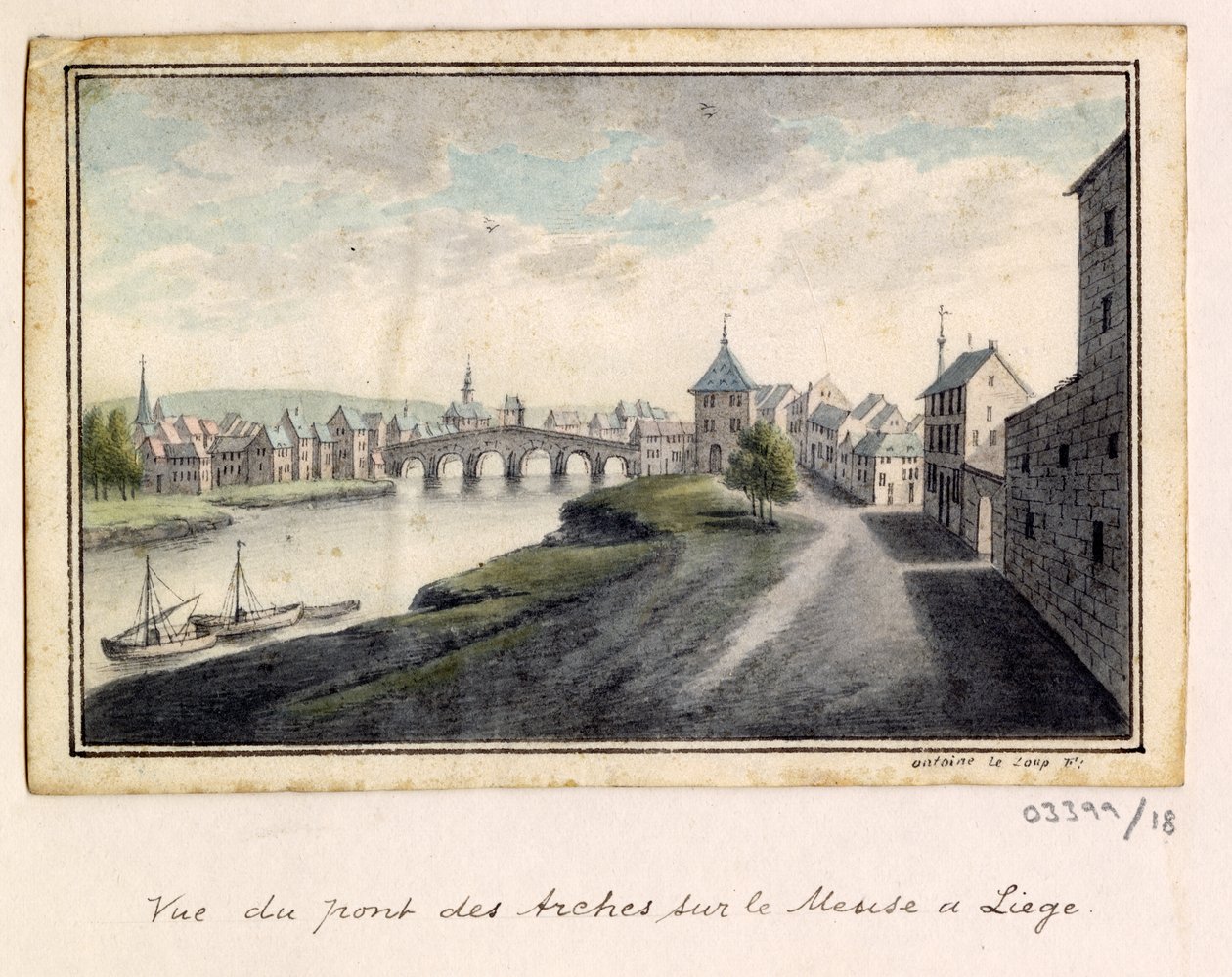 Bir dizi eskiz, Büyük Britanya, Kıta ve Amerika 1772-1778'deki görünümler (suluboya) by British School