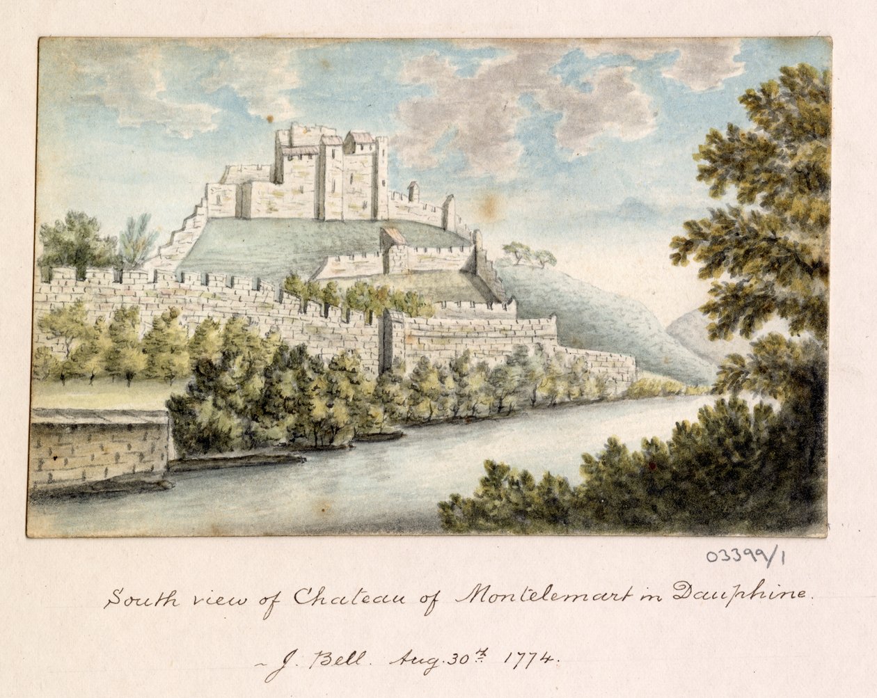 Bir dizi eskiz, Büyük Britanya, Kıta ve Amerika 1772-1778'deki görünümler (suluboya) by British School