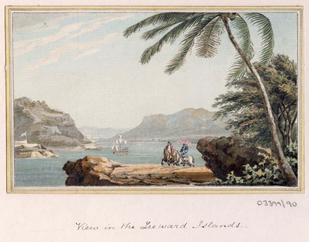 Bir dizi eskiz, Büyük Britanya, Kıta ve Amerika 1772-1778'deki görünümler (suluboya) by British School