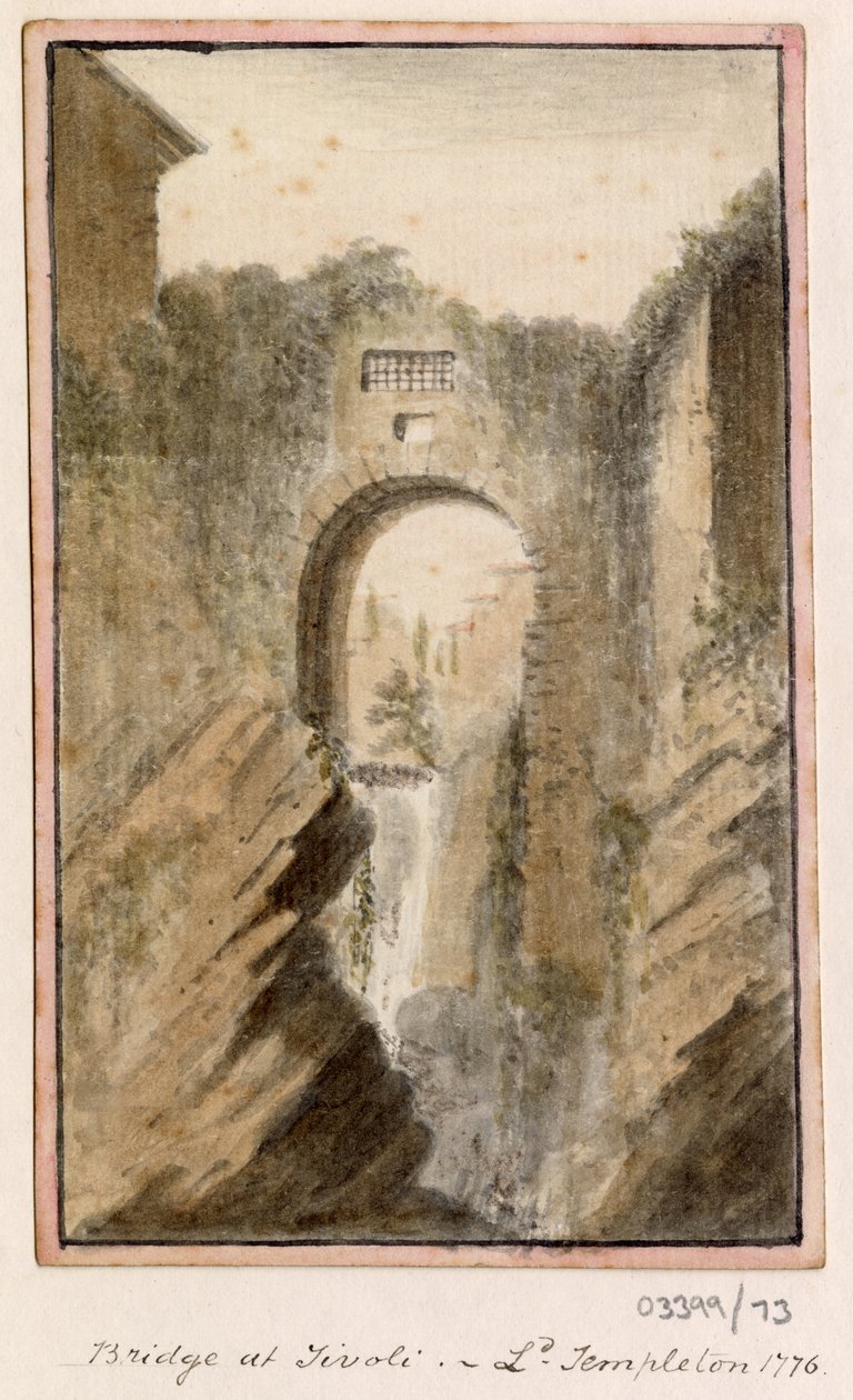 Bir dizi eskiz, Büyük Britanya, Kıta ve Amerika 1772-1778'deki görünümler (suluboya) by British School