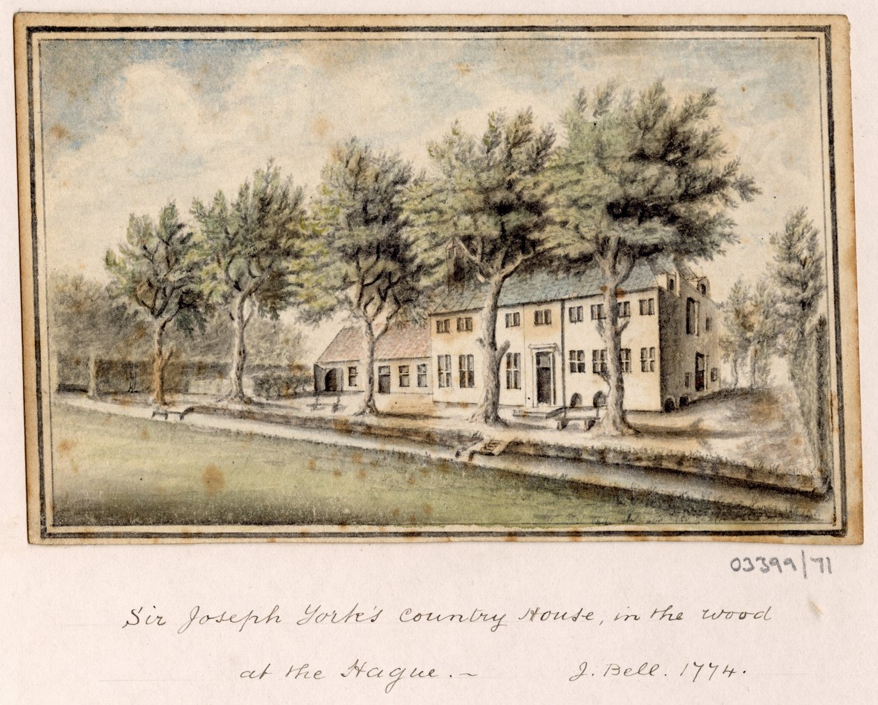 Bir dizi eskiz, Büyük Britanya, Kıta ve Amerika 1772-1778'deki görünümler (suluboya) by British School