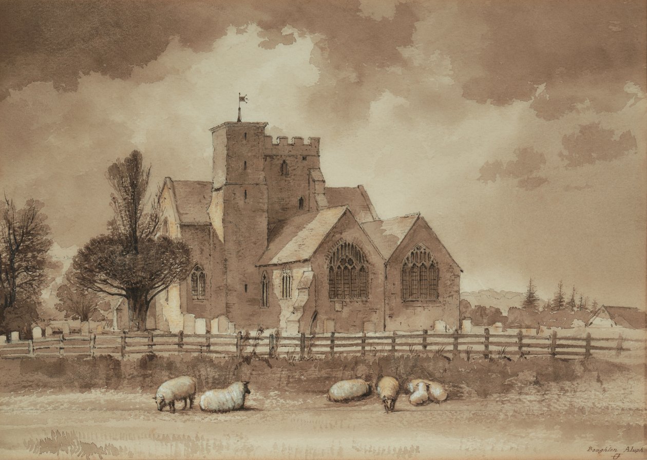 Boughton Aluf Kilisesi by British School