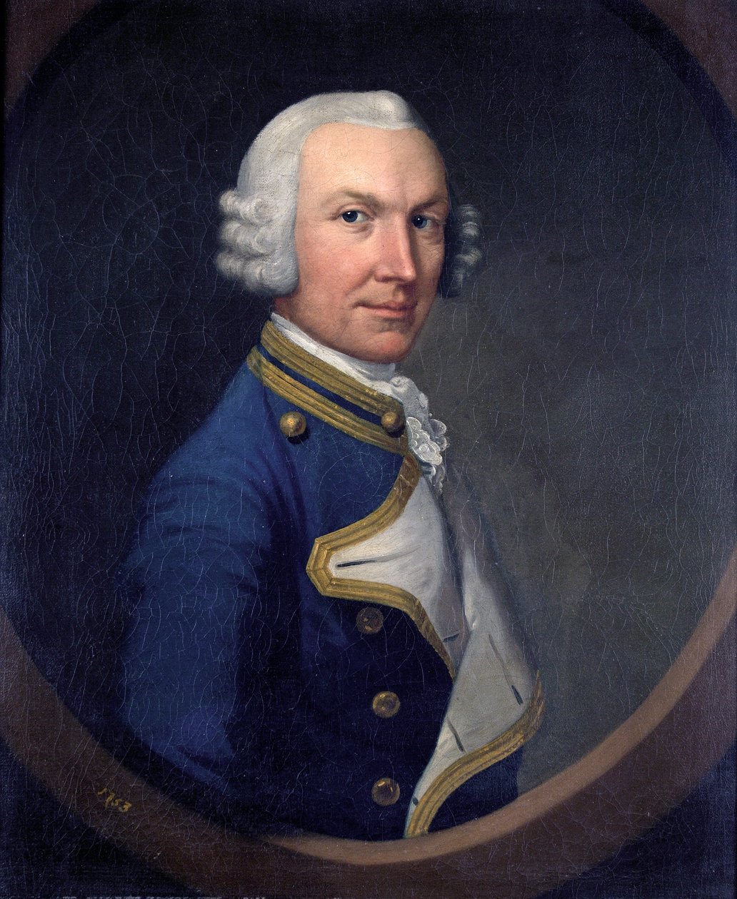 Kaptan William Holburne, 1753 by British School