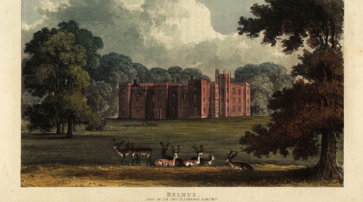 Clumber Park, Nottinghamshire, Newcastle Dükü'nün koltuğu by British School