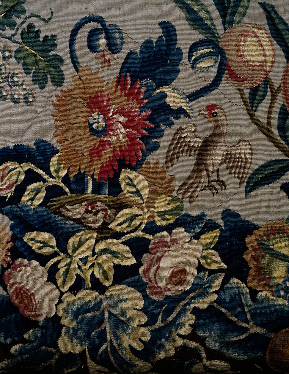 Çiçek Desenli, George I tarzı kanepenin döşemesinden detay, yaklaşık 1725, Birleşik Krallık by British School