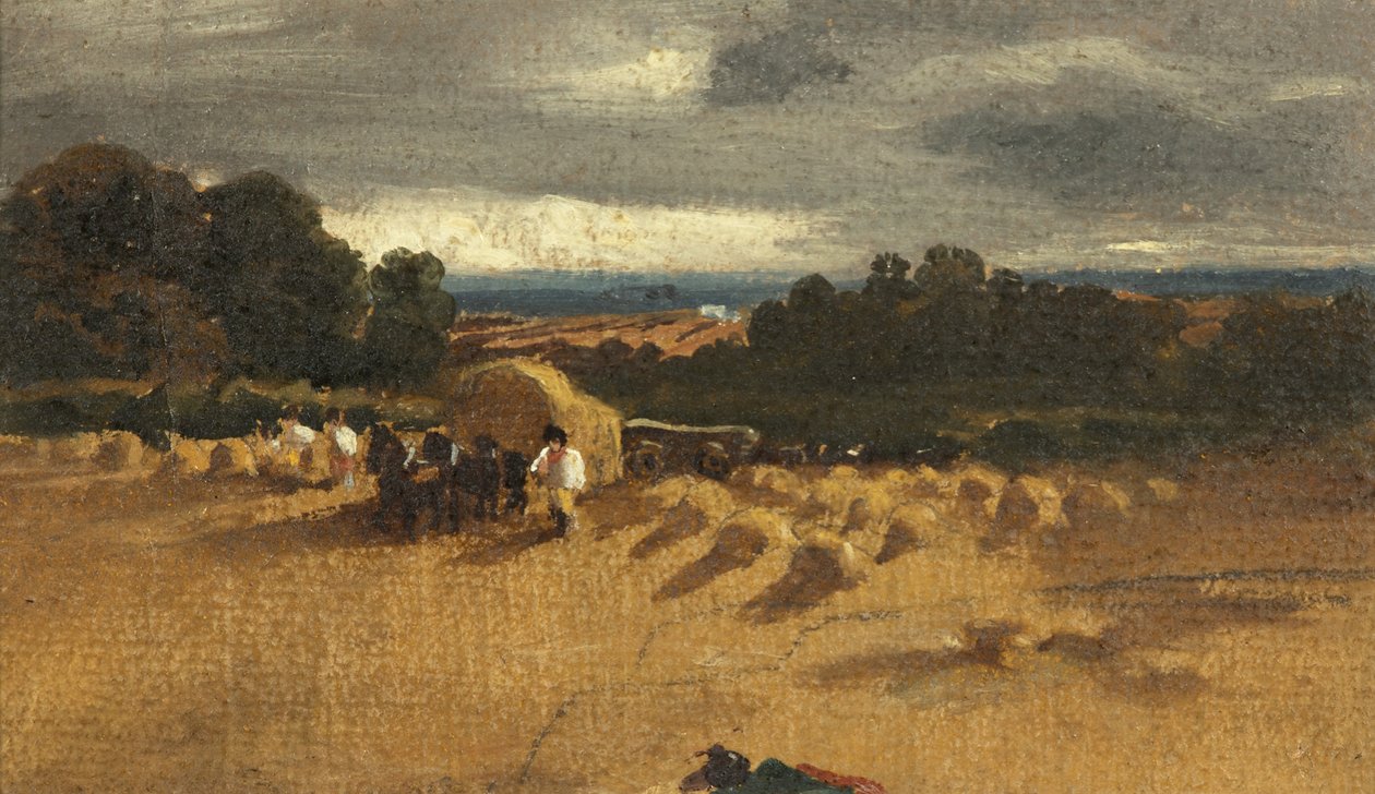 Hasat Sahnesi (kağıt üzeri yağlı boya) by British School