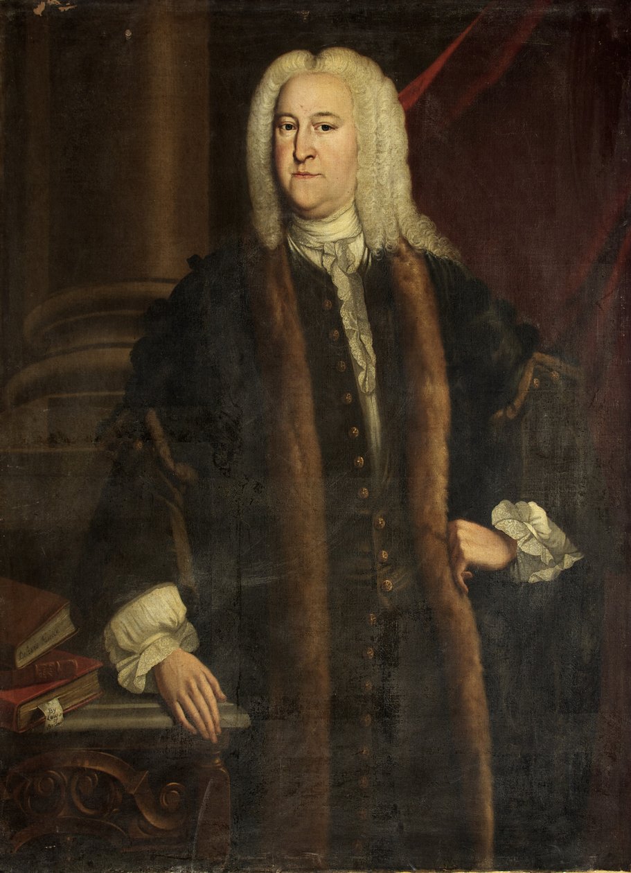 "Yargıç Jefferys" [sözde], c.1730 (tuval üzerine yağlı boya) by British School