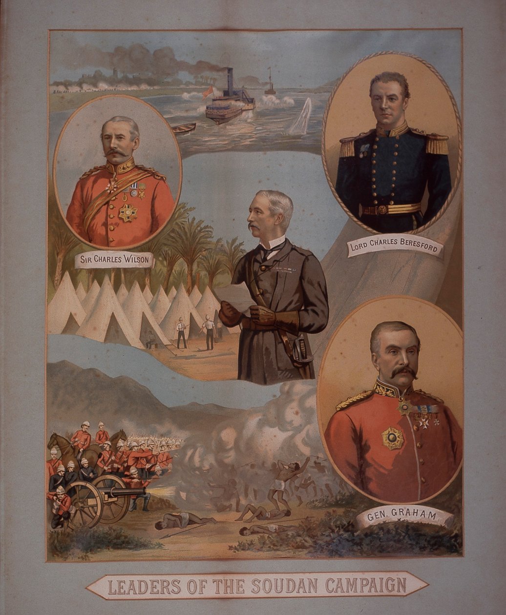 1884-5 Sudan Seferi Liderleri (chromolitho) by British School