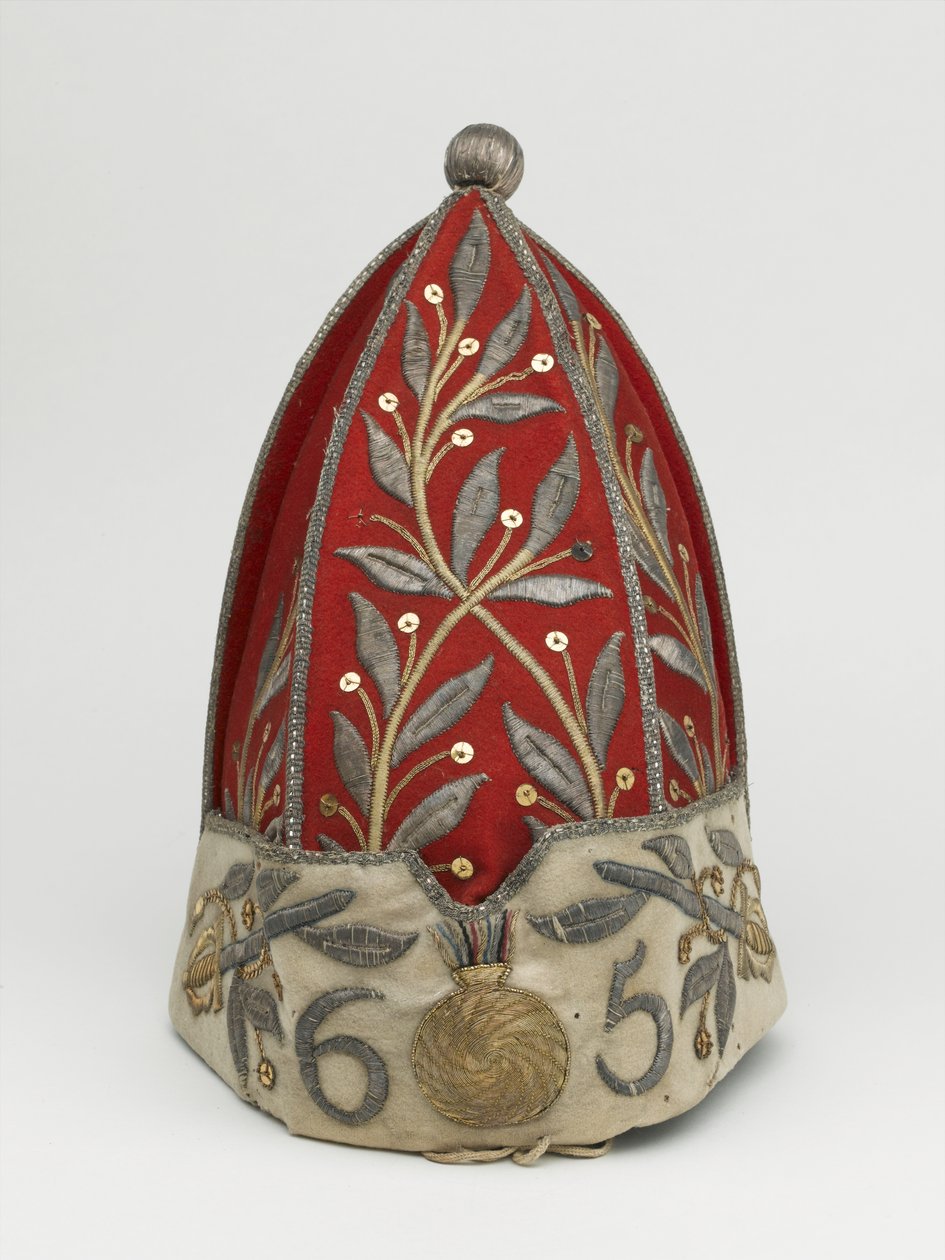 Memurun grenadier şapkası, 65. Ayak Alayı, 1758 dolaylarında by British School