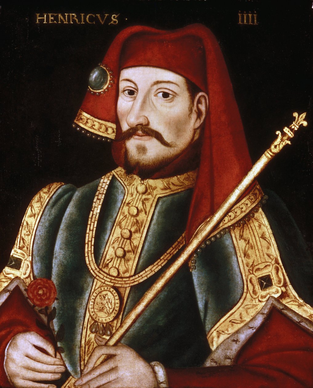 Kraliyet asasını tutan İngiltere Kralı IV. Henry