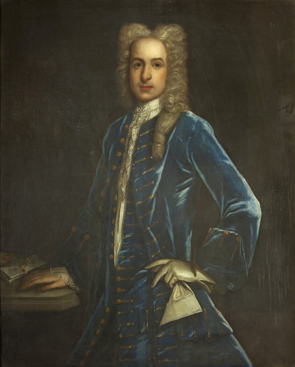 Sir John Smyth'in Portresi, 3. Baronet, c.1720 (tuval üzerine yağlı boya) by British School